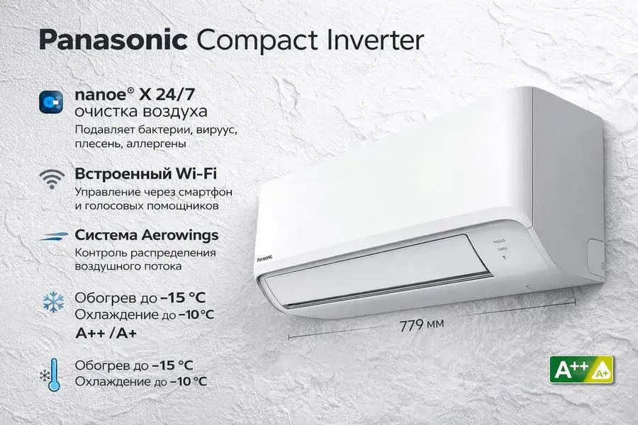 Кондиционер Panasonic Compact Inverter